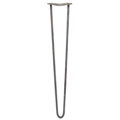 4 x 71cm 2 Streben Hairpin Legs Tischbeine Möbelbeine Stuhlbeine 12mm D Rohstahl