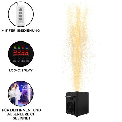 Pyrotechnikmaschine Cold Spark Feuerwerkmaschine Funkeneffekt + Fernbedienung DJ