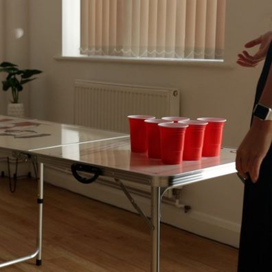 Bier Pong Tisch Bierpong Bier-Pong Tisch Ideales Partyspiel Trinkspiel tragbar und