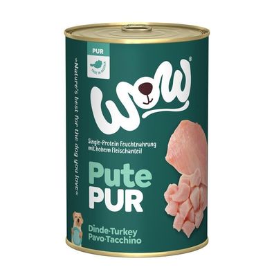 WOW Dog Pute Pur 12 x 400g (10,40€/kg)