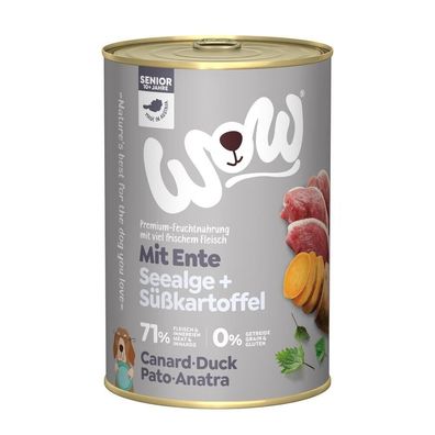 WOW Dog Senior Ente 12 x 400g (9,56€/kg)