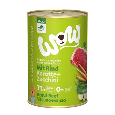 WOW Dog Rind 12 x 400g (9,56€/kg)