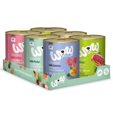 WOW Dog Adult Multipack 6 x 800g (8,31€/kg)