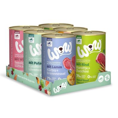 WOW Dog Adult Multipack 12 x 400g (9,56€/kg)