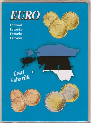 Lindner Einsteckfolder f. Euro-KMS Estland