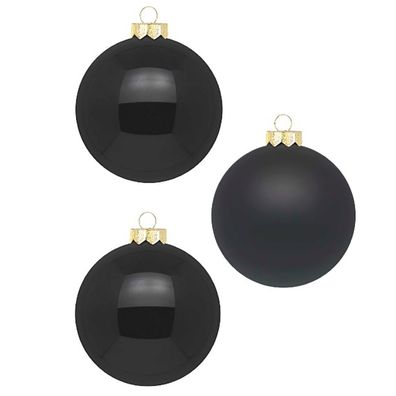 Weihnachtskugeln 6 Stk 10cm Ebony Black