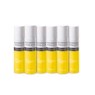 Spitzner Duschschaum Citrus-Ceder 6x 50 ml Wellness-Dusche sanft hautverträglich und