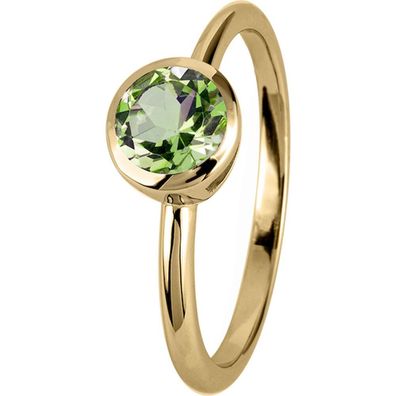 Jacques Lemans - Ring Sterlingsilber vergoldet mit Peridot - SE-R101G