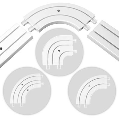 Bogen für Vorhangschiene Innenbogen Außenbogen Rundbogen Gardinenschiene Vorhang