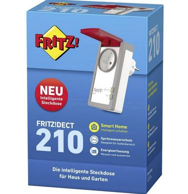 FRITZ! 20002723 DECT 210 Funk-Schalt- und Messsteckdose Außenbereich