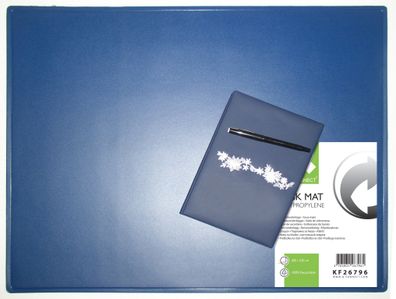 Q-Connect® KF26797 Schreibunterlage - 63 x 50 cm, blau