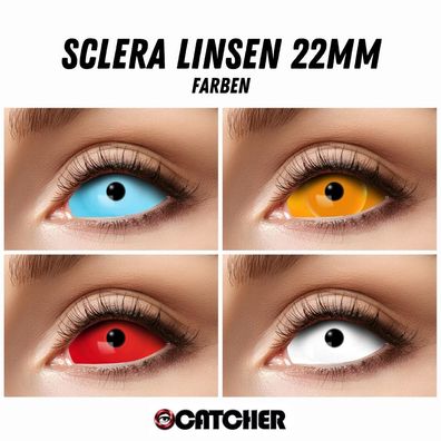 Farbige Sclera Kontaktlinsen verschiedene Farben 22mm