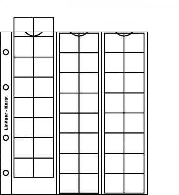 K6 - Karat M?ünzenblatt - Lindner - 10er Packung