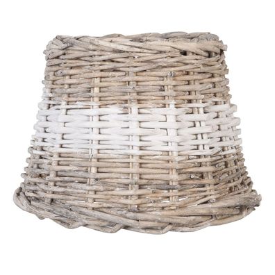 Clayre & Eef Lampenschirm Ø 20x15 cm Beige Rattan Rund