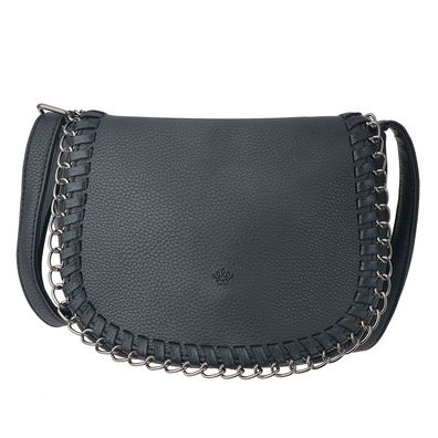 Melady Damenhandtasche 20x16x6 cm Schwarz Kunstleder Rechteck