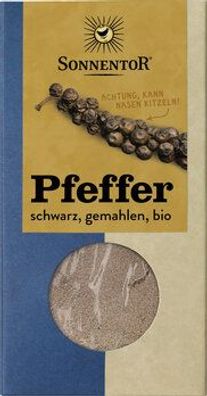 Sonnentor Pfeffer schwarz gemahlen, Packung 50g