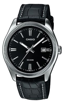 Casio Herrenuhr MTP-1302PL-1AVEF Armbanduhr Lederarmband