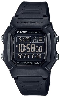 Casio Collection Herrenuhr W-800H-1BVES Digitaluhr schwarz