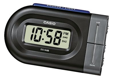 Casio Wecker Reisewecker DQ-543B-1EF Uhr Digitalwecker schwarz