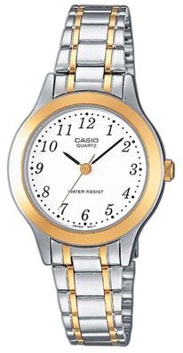 Casio Damenuhr Edelstahlarmband Bicolor LTP-1263PG-7BEG