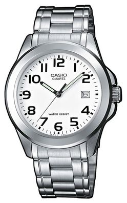 Casio Herren Uhr MTP-1259PD-7BEG Edelstahlband Datum