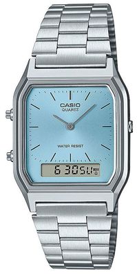 Casio Uhr AQ-230A-2A1MQYES Casio Retro Uhr AnaDigi Uhr