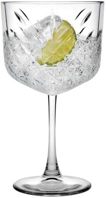 Pasabahce 440237 Gin Cocktail Glas „Timeless“ im Kristall-Design, Höhe ca. 20 cm,