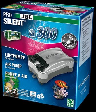 JBL Prosilent a300 Luftpumpe für Süß- und Meerwasser-Aquarien von 100 - 400 l