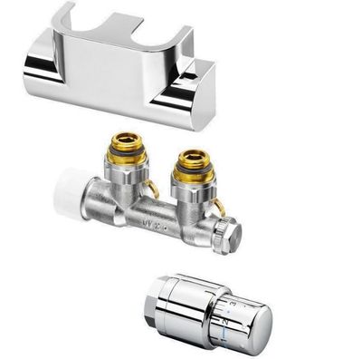 Oventrop Thermostat-Set Multiblock-T Eckform, chrom