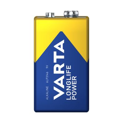 Varta Longlife Power 9V E-Block 4922 MN1604 Batterie - 1 Stück | Packung (1 Stück)