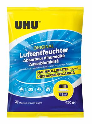 3x UHU 47135/63407 Luftentfeuchter Nachfü?llbeutel airmax 450 g