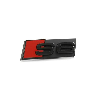 Original Audi S6 Schriftzug Clip Tuning Plakette Kühlergrill schwarz 4F0853736FT94