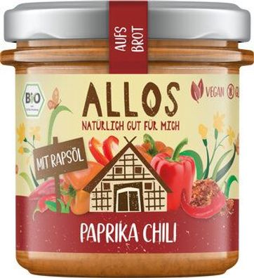 Allos 6x aufs Brot Paprika Chili 140g