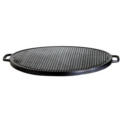 Grillplatte (Plancha) aus Gusseisen, Ø 45 cm