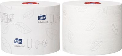 Tork® 127530 Toilettenpapier Midi für T6 System - weich, 2-lagig, 27 Rollen à 100 m