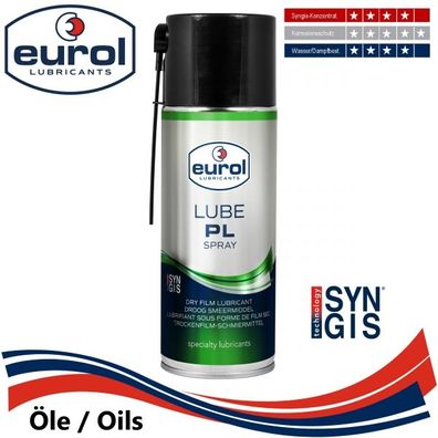 EUROL LUBE PL Spray 400 ml Aerosol Trockenfilm-Schmiermittel Kriechöl SYNGIS