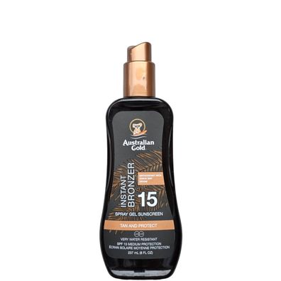 Australian Gold/SPF15 Instant Bronzer Spray Gel 237ml/Sonnenschutz/Sonnencreme