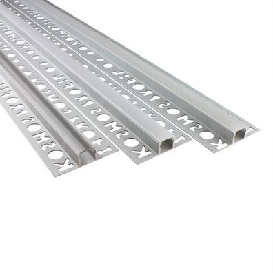 T77 LED Alu Fliesenprofil Bordüre 10mm silber