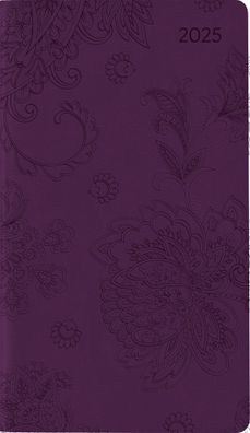 Kalender 2025 -Ladytimer Slim Deluxe Purple 2025- 9 x 15,6cm