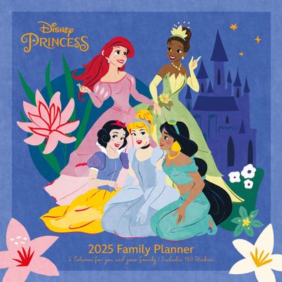 DISNEY Princess 2025 30X30 Familienplaner