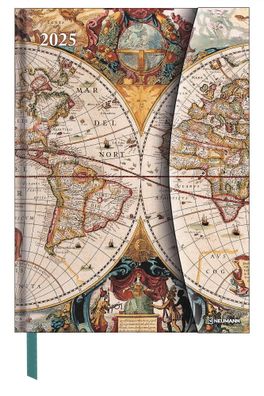 Kalender 2025 -Antique Maps Magneto Diary 2025- 16 x 22cm