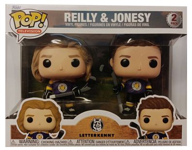 Funko Pop! Rocks POP60161 Reilly & Jonesy 2er Pack Eishockey mit Schläger Letter