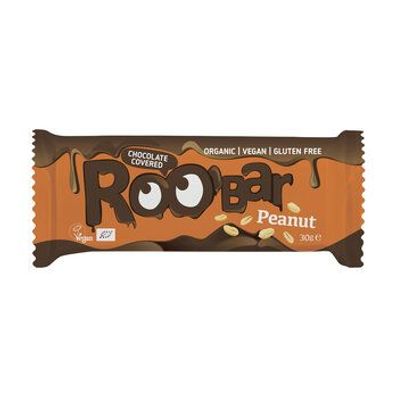 ROO´BAR 6x Roobar Erdnuss mit Schokoladenüberzug, 30g, glutenfrei 30g