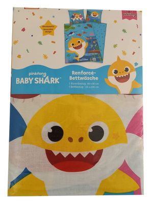 Kinder Wendebettwäsche Baby Shark Haie Schildkörte Fische Kugelfisch Auster Spee