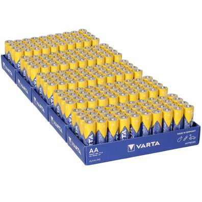 200x Mignon AA LR6 - Batterie Alkaline VARTA Industrial 4006 1,5V 2950 mAh