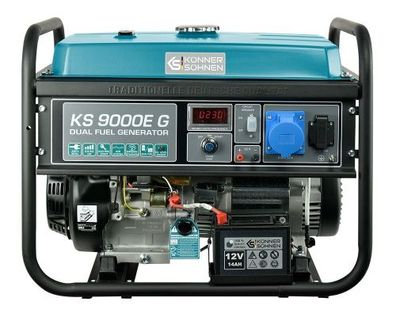 Könner & Söhnen LPG/Benzin-Generator KS 9000E G Notstromaggregat mobiler Generator