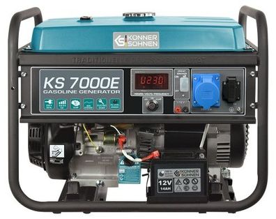 Könner & Söhnen Benzin-Generator KS 7000E Notstromaggregat mobiler Generator 230V