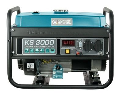 Könner & Söhnen Benzin-Generator KS 3000 Notstromaggregat mobiler Generator 230V