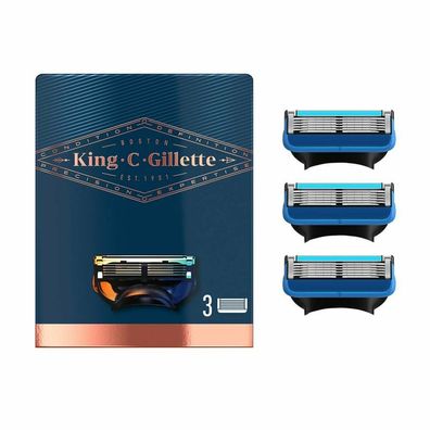 Gillette King Shaver And Profiling Blades 3 Units