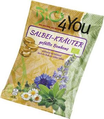 Bio4You Bio-Bonbon-Salbei-Kräuter, gefüllt 75g